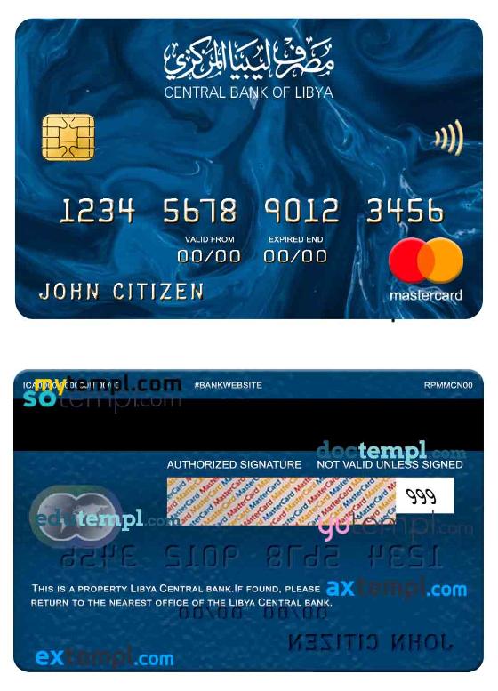 Libya Central bank mastercard